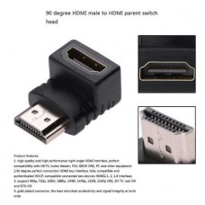 Προσαρμογέας HDMI  Αρσενικό σε θηλυκό με Δεξιά γωνία Επιχρυσωμένο (Πάνω) (OEM)
