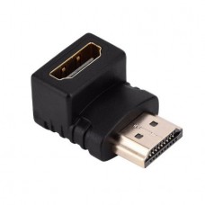 Προσαρμογέας HDMI  Αρσενικό σε θηλυκό με Δεξιά γωνία Επιχρυσωμένο (Πάνω) (OEM)