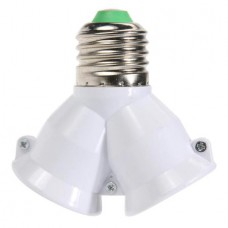 2 in 1 E27 Lamp Socket Splitter Adapter (Double) (...