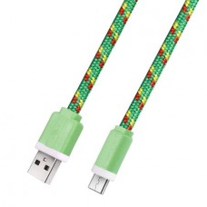 Καλώδιο Αντιστρέψιμο Κορδόνι Συγχρονισμού Δεδομένων/Φόρτισης (Type-C) (1.0m) (Πράσινο) (OEM)