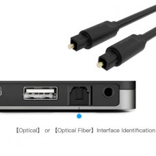 Οπτικό Ψηφιακό  Καλώδιο Ήχου (1.0m) (Μαύρο) (OEM)